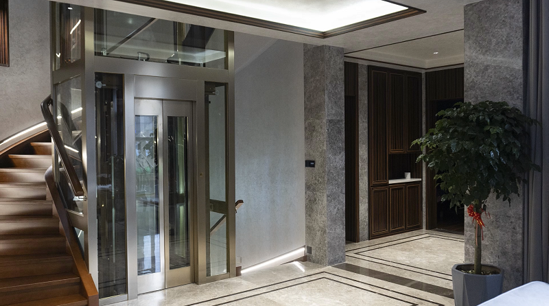 【大名府案例】常州溪湖小鎮(zhèn)安裝·簡約風(fēng)全觀光電梯E19款